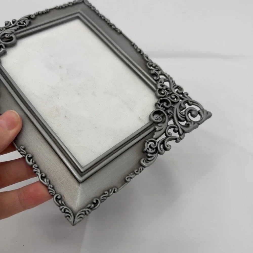 Malden Picture Frame Filigree Pewter Finish Victorian Scroll Ornate Elegant